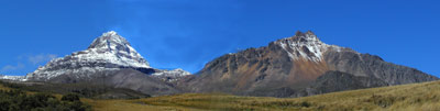 Ismael W. Janisch, crater quilotoa crater, close to the andean village of zumbahua w/ famous indian market saturday